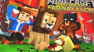 A LION EATS BABY DUCK!! - Minecraft - Little Donny Adventures.