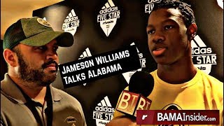 Jameson Williams lists Alabama in his top three