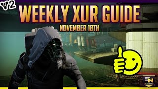 Destiny 2 | Weekly Xur Guide (Xursday, Nov 18th)- Xur Inventory Review & Location