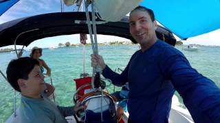 Group Sailing to Peanut Island and Tour of Hunter 27 Edge