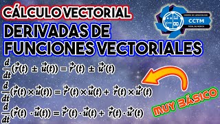 ???? Derivadas con funciones vectoriales | producto punto, cruz | ¡Muy básico! | Cálculo Vectorial