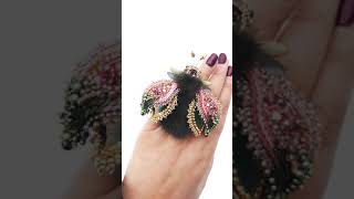 Эксклюзивный жук! Брошь жук! В интересном цвете! Brooch handmade !