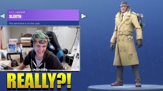 NINJA *NEW* DETECTIVE SKINS!!! (SLEUTH SKIN) Fortnite Battle Royale