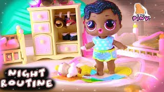 LOL NIGHT ROUTINE! ВЕЧЕР КУКЛЫ ЛОЛ LOL SURPRISE DOLLS HAIRGOALS MAKEOVER! kids play #Пупсики