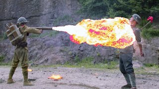 日軍太殘忍，竟用火焰噴射器對付國軍，被憤怒的國軍隊長大殺特殺！