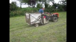Einachser Ladewagen Eigenbau Hochentleerung / DIY forage wagon at the two wheel tractor