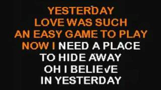 karaoke Beatles  Yesterday