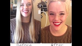Miley Cyrus/Pink Haircut || Long Hair to Short Pixie Haircut || Drastic