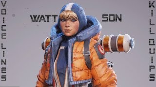 Apex Legends - Wattson all voice lines and kill quips (Season 2)