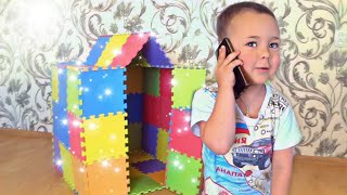 Построили ДОМИК. Домик для детей.  Видео для детей.