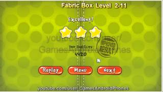 Cut The Rope 2. Fabric Box Level 10 - 11 - 12 Lösung walkthrough 3 Stars Sterne