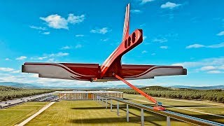 Flying Multi-Level Train - Great Animation Transport Concept