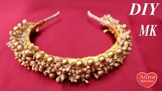 Ободок-веночек "Осеннее золото" / The rim-wreath "Autumn Gold"