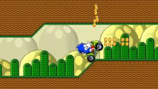 Браузерные игры #2   Sonic ATV in Mario Land часть 1