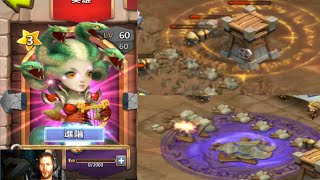 New Hero MEDUSA Crazy AOE Energy Reduce + Damage Castle Clash