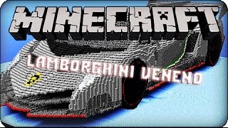Карта Огромная машина Lamborghini Veneno - Minecraft