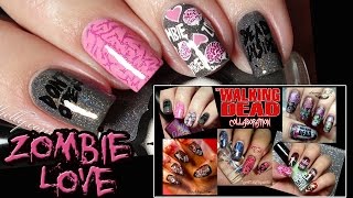 Zombie Nails ~ YT Nail Girlz - Walking Dead Collab!