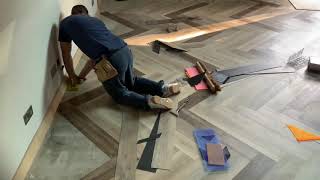 Fitting Karndean full plank herringbone