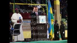 Mgr Smaragde Mbonyintege yanze gusengera Abasenyeri n'Abihayimana bishwe n'Inkotanyi i Gakurazo