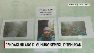 3 Pendaki yang Hilang di Gunung Semeru Ditemukan