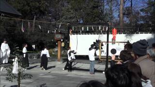 平24.2.12(日)櫻木神社・蟇目神事　御武射祭（千葉県野田市）