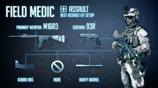 "Field Medic" : BF3 Assault Loadout & M16A3 Gameplay