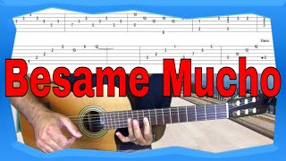Versione rallentata Besame Mucho con TAB - Guitar Fingerstyle