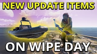 New Update Items On Wipe Day. Compound Bow Can Be OP - Rust Solo Survival Gameplay