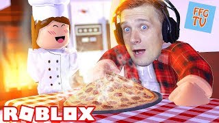 ОТКРЫЛ СВОЙ РЕСТОРАН и  ПИЦЦЕРИЮ в ROBLOX Вкусная пицца на FFGTV от ПАПЫ для детей kids Children