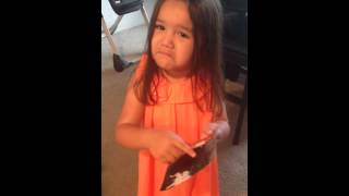 Mia's reaction to moms old prom picture -Priceless