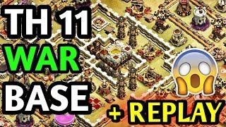BEST TH11 War Base 2018 Anti 1 Star/Anti 2 Star With Replay Anti Bowler Anti Miner Anti Everything