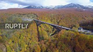 A bridge too far - Taking in autumn foliage from Japan"s longest arched bridge