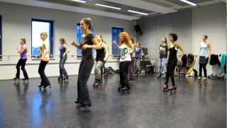 Roller dance gathering in Amsterdam