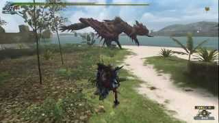 【MHF】HC 上位 レイア亜種 弓ソロ 1ラスタ