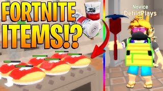 ROBLOX COOKING SIMULATOR FORTNITE ITEMS UPDATE! *MAX ITEMS INSTANTLY!*