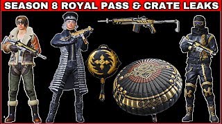 SEASON 8 ROYAL PASS LEAK PUBG MOBILE & NEW UPCOMMING CRATES LEAK PUBG MOBILE