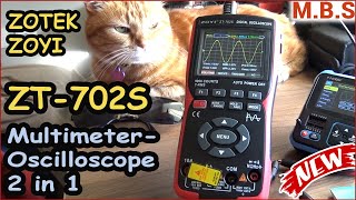ZOTEK ZT-702s 10 MHz Осциллограф и Цифровой Мультиметр два в одном. Обзор отличного прибора