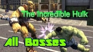 The Incredible Hulk All Bosses PS2 (2008)