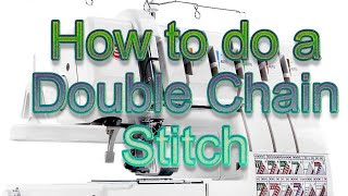 double chain stitch singer serger professional 5