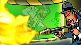 Во всем виноват ПРОФЕССОР в   игре   про Зомби Guns Gore & Cannoli
