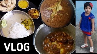 Vlog/Lunch Veg Manchurian/Made Eggless Cake For Sree/Supermom Priyanka