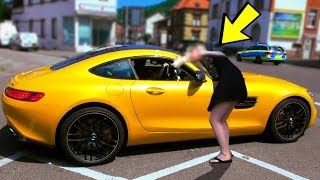 GOLD DIGGER PRANK Mercedes AMG GTS | Rich Kid 2017 Prank