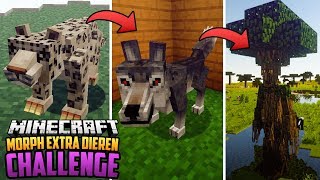MORPH EXTRA DIEREN MOD VERANDER CHALLENGE - Minecraft Mod Challenge