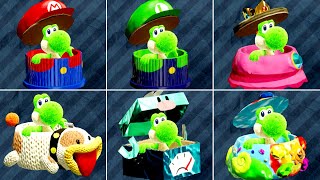Yoshi's Crafted World - All Costumes
