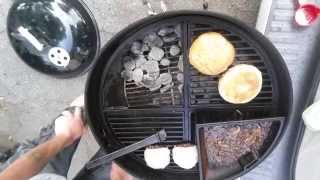 Bacon Mushroom Swiss Burgers...On my new Craycort Grate