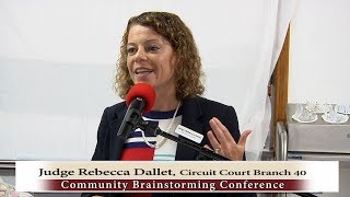 "Judge Rebecca Dallet speaking out against human trafficking"