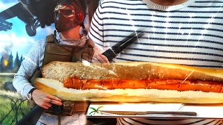 ¡HOT DOG DE 1 METRO DE LARGO O ME DISPARAN CON UNA ESCOPETA!!! DOTHAKING115