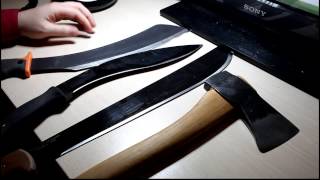 The three tool system - Choose the right knife, saw, machete or axe for going bush