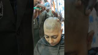 Beautiful Girl Headshave by Choice