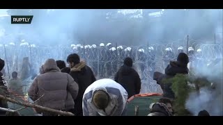Live: Migrants set up camp at Belarus-Poland border